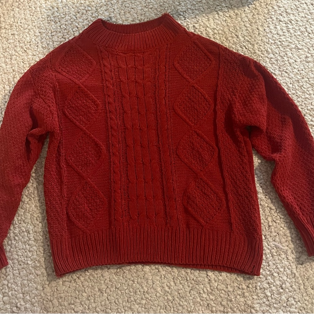 Burnt orange warm fall sweater!